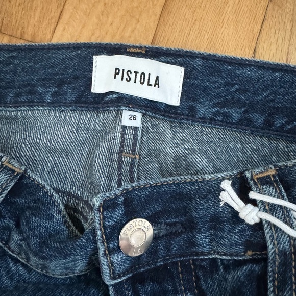 NWT Pistola Tate High Rise Bowed Leg Jean - Fulton Wash - Picture 7 of 10